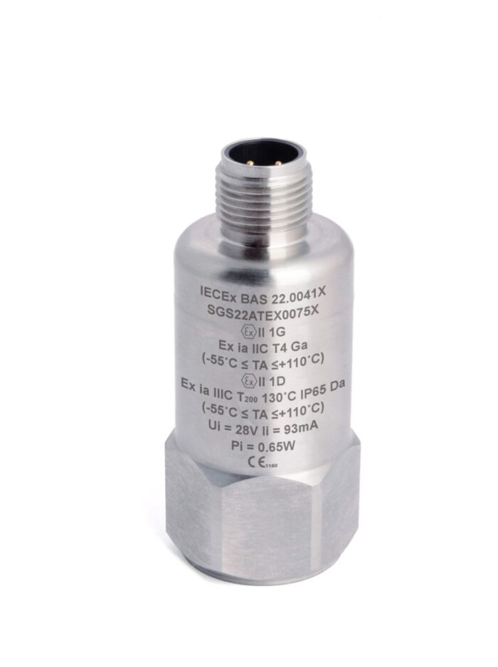 HS107I Top Exit 4 Pin M12 Line Drive Intrinsically Safe