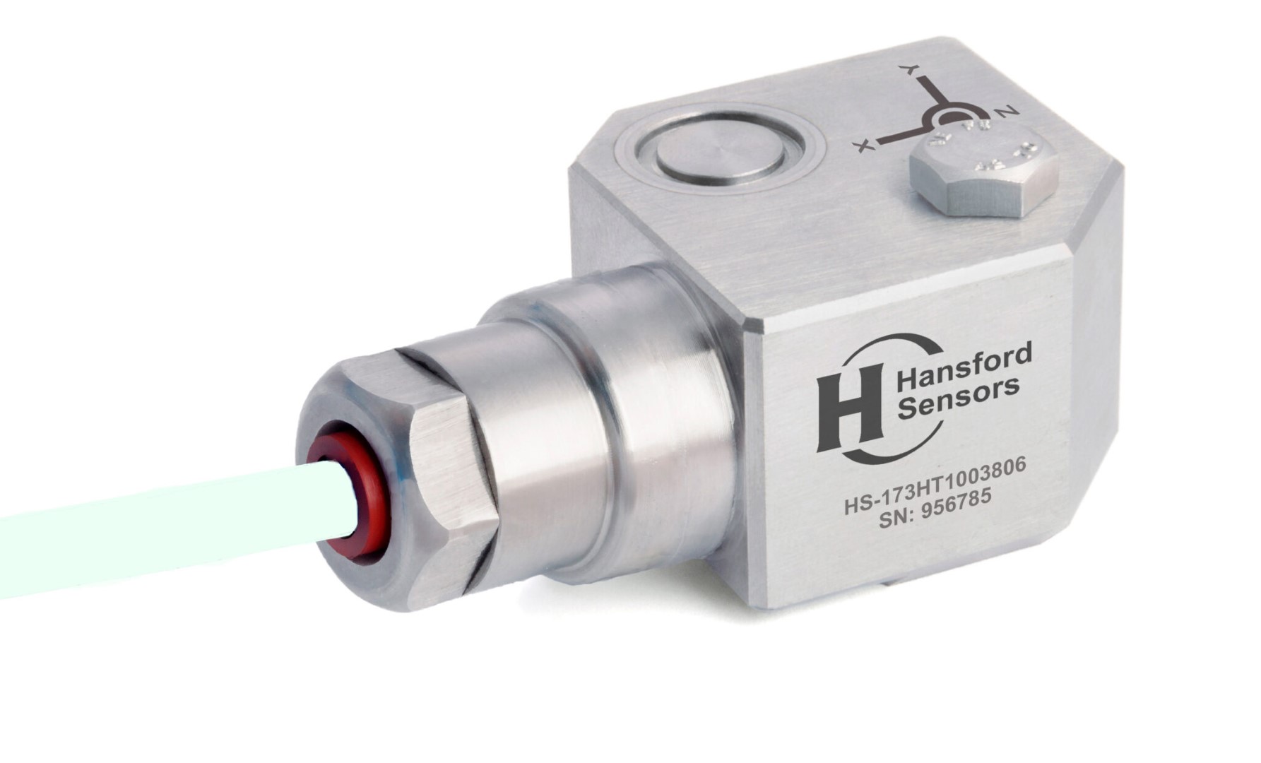 HS-173HT - Side Exit - Integral PTFE Cable Triaxial Accelerometer With ...
