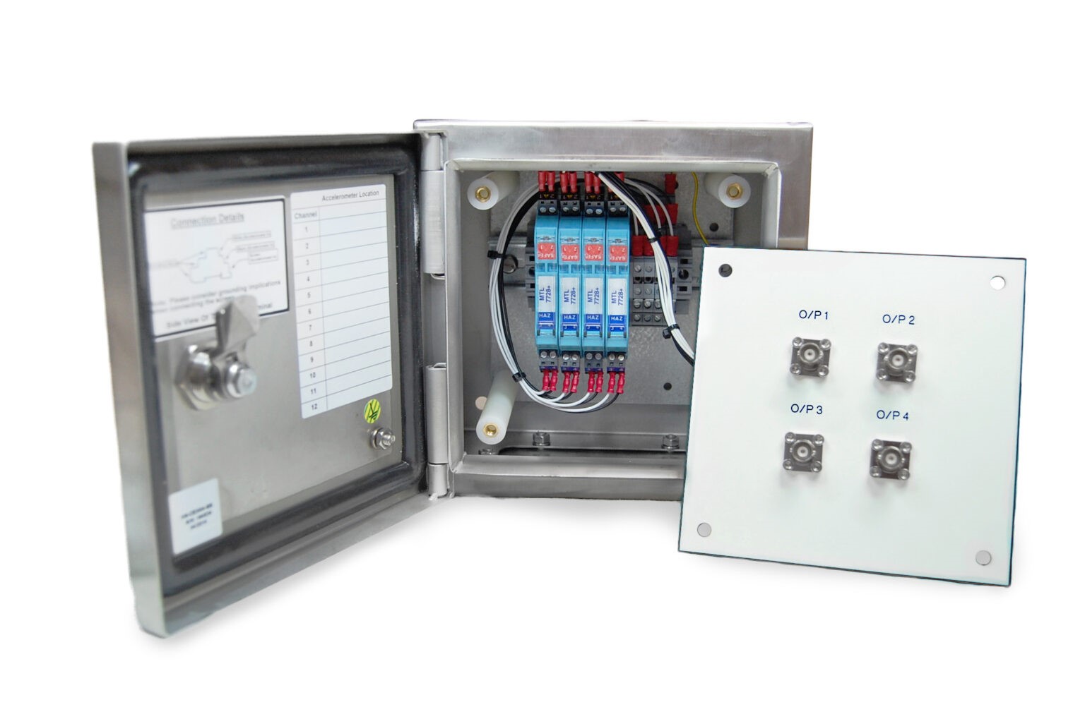 Sensor Enclosure Inside Routing HS-CEI Connection Enclosure - Hansford Sensors