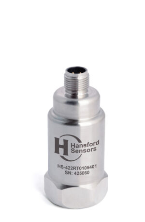 HS-422RT - Top Exit - 4 Pin M12 Accelerometer with Temp Output