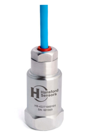 HS-422T - Top Exit - Integral PUR Cable Accelerometer with Temp Output