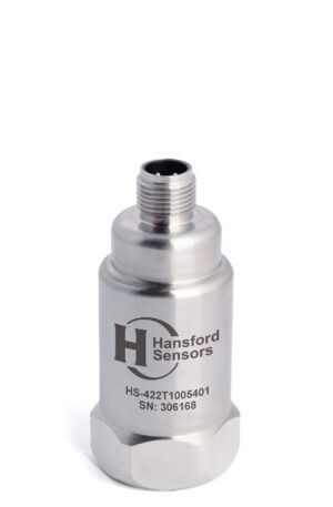 HS-422T - Top Exit - 4 Pin M12 Accelerometer with Temp Output